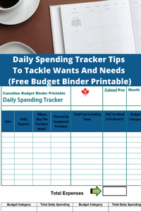 Daily Spending Tracker Tips To Tackle Wants And Needs (Free Budget Binder Printable) : July 2020 Budget Update
