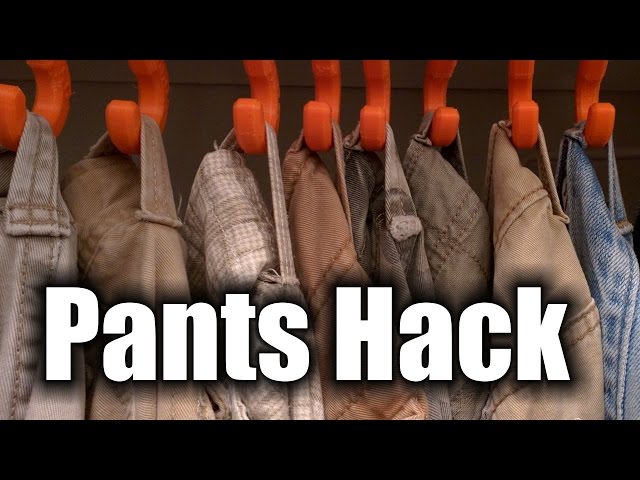 This is a cool trick of how to hang up your pants