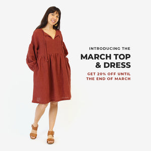 We are so excited to welcome another Helen’s Closet pattern to the collection this week: The March Top and Dress! I couldn’t be happier to introduce this design to you—my March tops and dresses are truly some of my most favourite articles of...