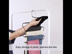Trouser Hanger Trouser Hangers Space-Saving S-Type Clothes Pants Hangers Non-Slip Closet Organizer by Kevin Liu (10 months ago)
