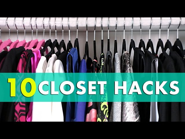 Closet Hacks! 10 closet organization hacks and closet organization ideas for how to clean and organize your closet! Clean it out with these closet cleaning hacks ...