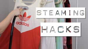 In this video I show how to steam clothing and I'm sharing my top 5 clothes steaming hacks