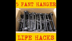 5 easy Pant Hanger life hacks that will help you out that I like to call Homie Hacks! Subscribe to