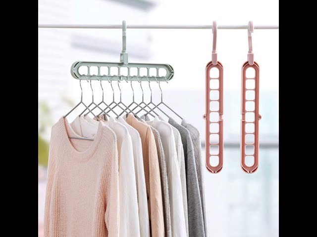 Multifunctional Double Hanger By House of Quirk For 360 Degrees Rotatable Hook ,Coat Hangers Folding Clothes Hanger This hanger can largely save your ...