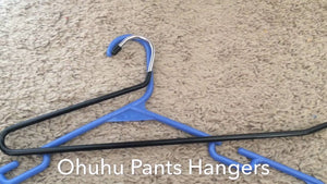 Demonstration of Ohuhu Pants Hangers - 12 Pack