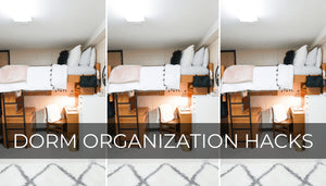 This post is all about dorm organization hacks.