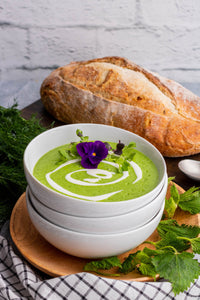 Stinging Nettle is a nutritious and delicious addition to traditional Potato Leek soup