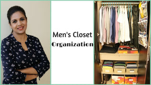 This video is on organising men's closet
