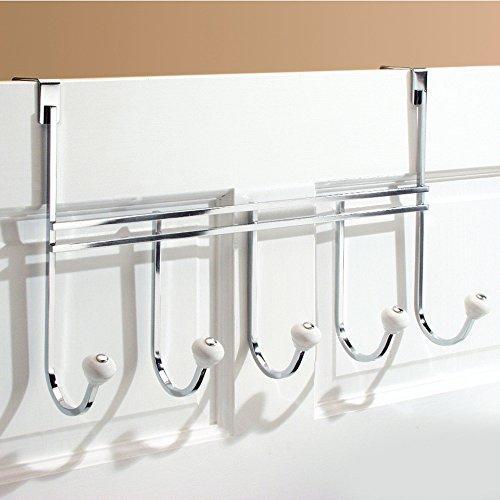 Ecorelation Over Door Storage Rack – Organizer Hooks for Coats, Hats, Robes, Clothes or Towels