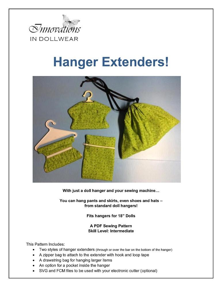 Hanger Extenders 18" Doll Accessory Pattern