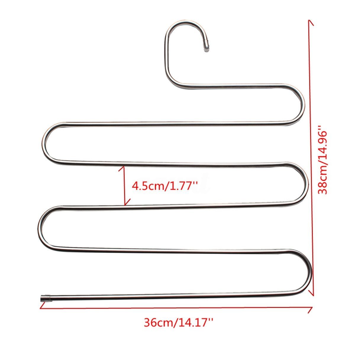 S Type Clothes Pants Hanger Trouser Multi Layers Storage Rack