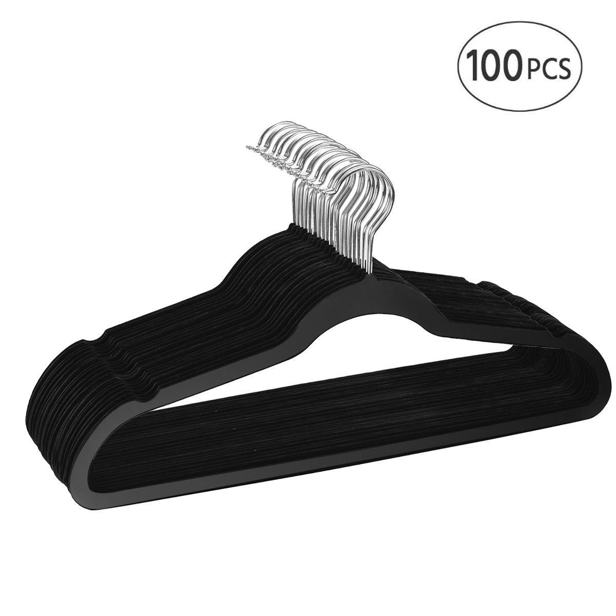 100 pcs Velvet Clothes Suit/Shirt/Pants Hangers